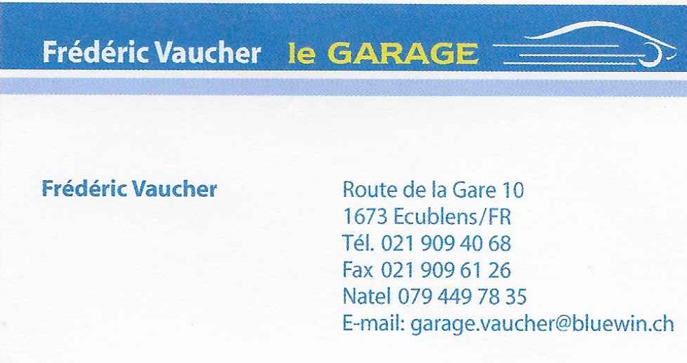 Frédéric Vaucher Le GARAGE